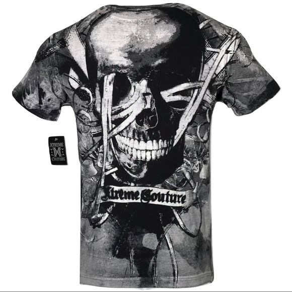 XTREME COUTURE by AFFLICTION Men T-Shirt CROSSED D - Picture 2 of 8